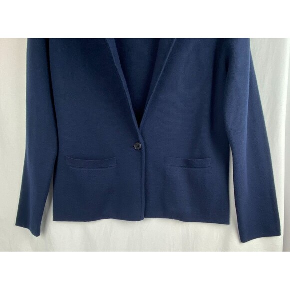J.Crew 365 Blazer Womens Small Navy Blue Cropped single-button sweater-blazer - Picture 3 of 10